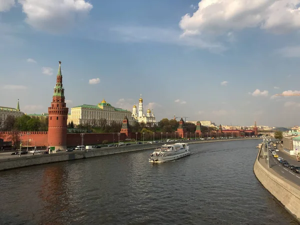 Moscú Rusia Vista Del Río Moscú — Foto de Stock