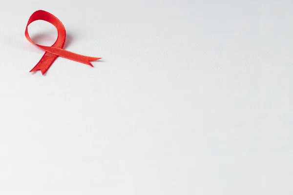 Aiuti Sostegno Nastro Rosso Giornata Mondiale Degli Aiuti Nazionale Hiv — Foto Stock