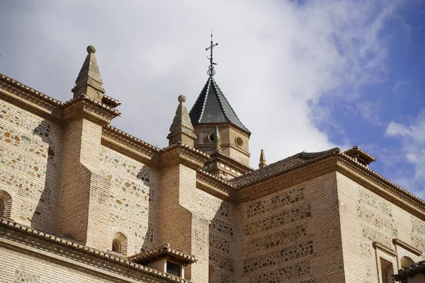 Granada Alhambra Edifício Tradicional Espanhol Fortaleza Palácio Fortaleza Castelo Com — Fotografia de Stock