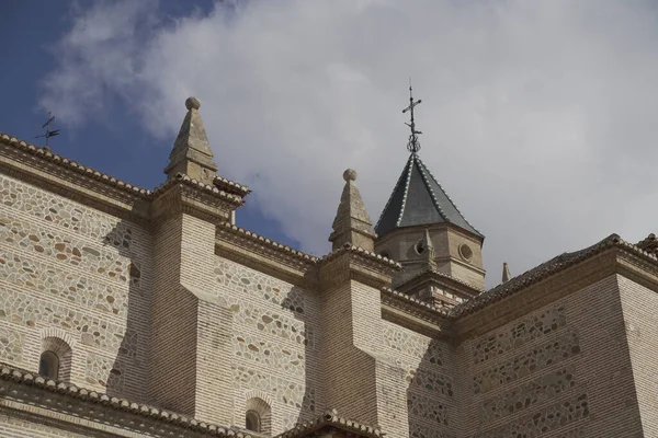 Granada Alhambra Geleneksel Spanyol Binası Kale Saray Kale Bahçe Çeşmeli — Stok fotoğraf