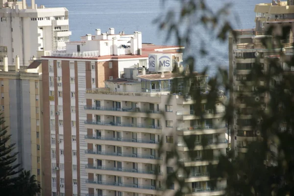 Luz da cidade de portos e sua espanha história — Fotografia de Stock