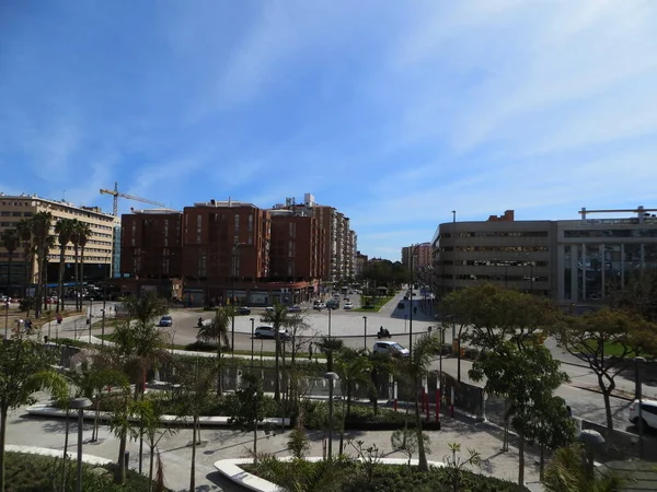 Spanische Stadt Der Südküste Mittelmeer Gebäude Geschäfte Restaurant Landschaften — Stockfoto