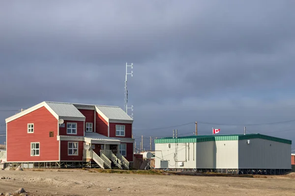 Clyde River Baffin Island Canada Agosto 2019 Stazione Polizia Canadese — Foto Stock