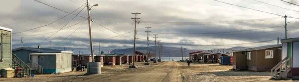 Clyde River Baffin Island Canadá Agosto 2019 Vista Panorámica Casas — Foto de Stock