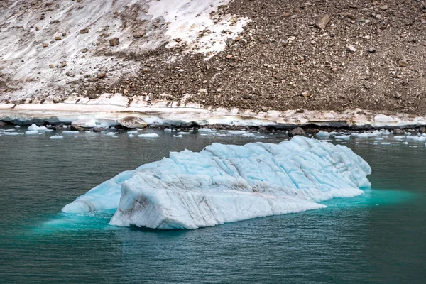 Iceberg Vicino Bordo Ghiacciaio Nell Isola Ellesmere Parte Della Regione — Foto Stock