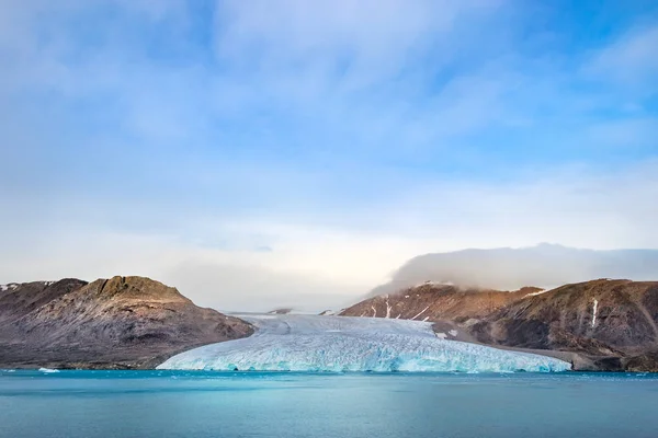 Borde Del Glaciar Fitzroy Fjord Isla Devon Nunavut Norte Canadá — Foto de Stock