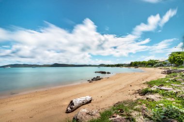 Long exposure at the Natural Harbour and beach in Thursday Island, Australia. clipart