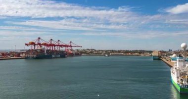 Avustralya 'daki Fremantle limanında zaman atlaması.