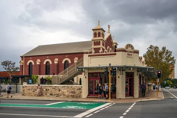 Den gamla Beers byggnaden 1924 i centrum av Fermantle. Australien. — Stockfoto
