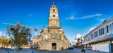 Fremantle Hall Town 'un panoramik görüntüsü Batı Avustralya' da William Caddesi 'nde yer almaktadır..