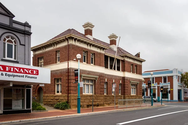 Traditionella byggnader på Cattley St i centrum av Burnie, Tasmanien. — Stockfoto