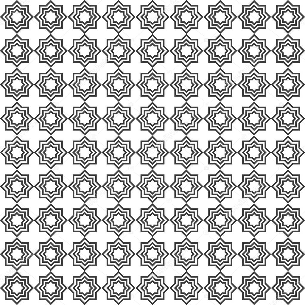 polygon seamless pattern on white background, vector