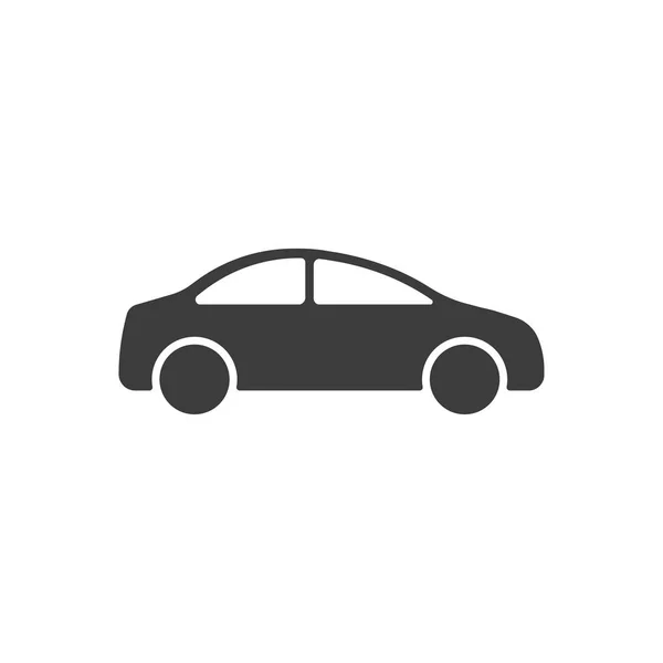 Icono del coche aislar sobre un fondo blanco, vector — Vector de stock