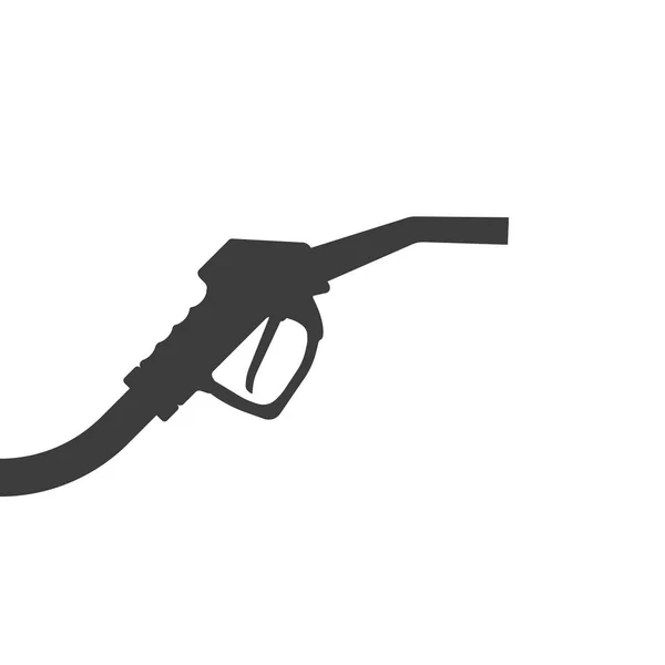 Benzinpumpa ikon izolátum fehér alapon — Stock Vector