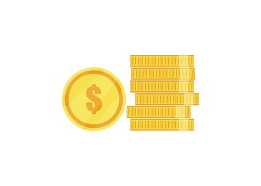 Bozuk paralar beyaz arkaplanda izole edildi