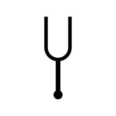 Beyaz arkaplan üzerindeki ayar çatalı izole edilmiş simge