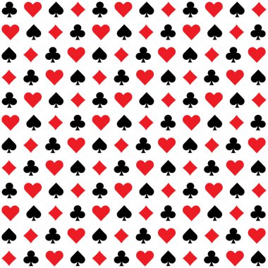 Poker pürüzsüz. Görüntü biçimsiz duvar kağıdı arkaplanı, vektör illüstrasyonu