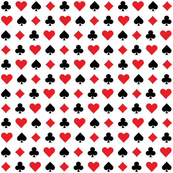 Poker Nahtlos Illustration Nahtlose Muster Tapete Hintergrund Vektorillustration — Stockvektor