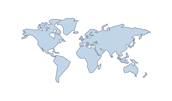 Mapa Del Mundo Minimalismo Infografía Dibujos Animados Fondo Abstracto — Archivo Imágenes Vectoriales