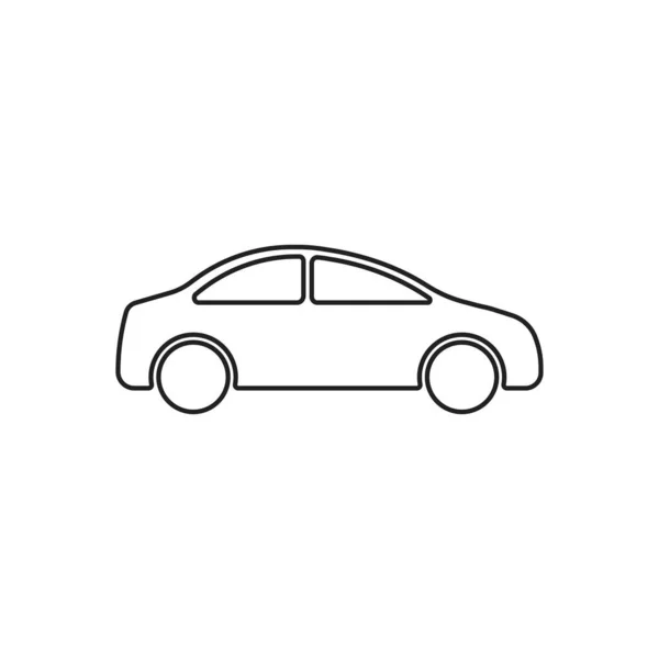 Иконка Автомобиля Простая Векторная Иллюстрация Изолированная Икона — стоковый вектор