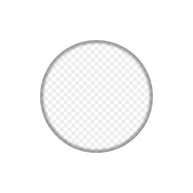 Şeffaf arkaplanda yuvarlak çerçeve. Geleceğe yönelik bir geçmiş. Modern vektör