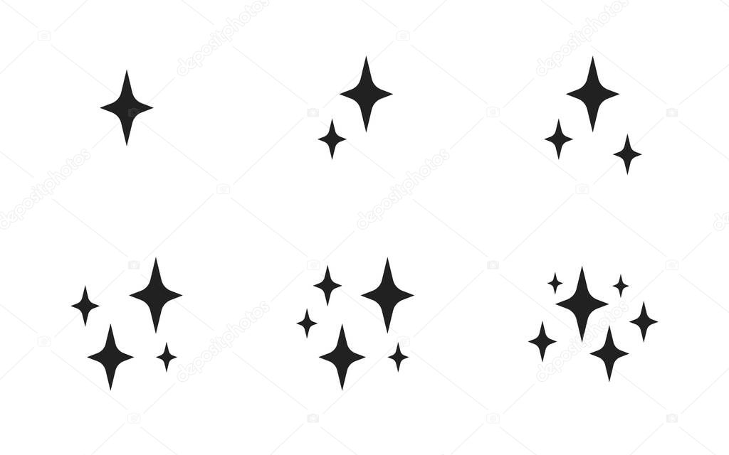 Shine star icon, great design for any purposes. Abstract vector
