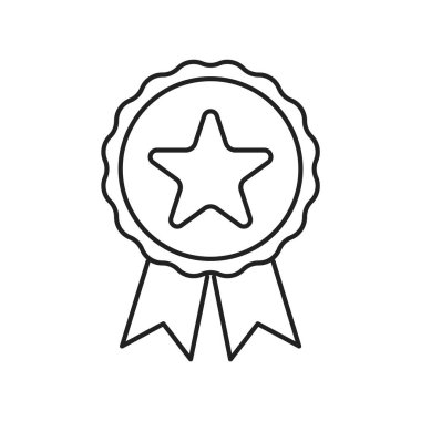 Kaliteli çizgi simgesi düz. İzole vektör