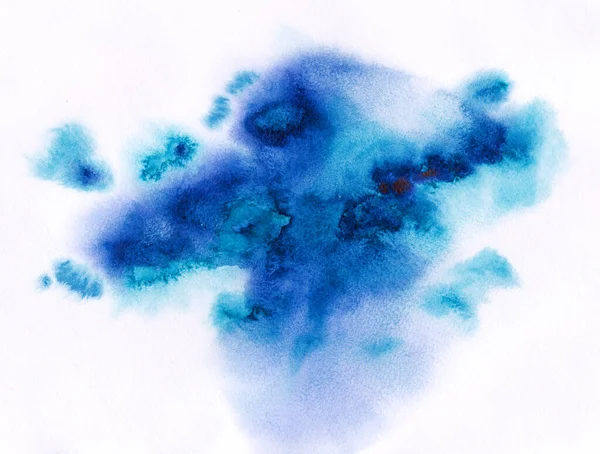 Сканирование Абстрактного Акварельного Фона Раскрашенного Акварельной Бумаге — стоковое фото