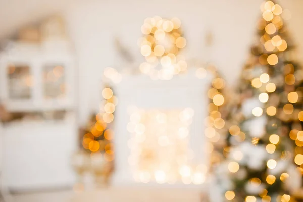 Noel arkaplanı, neşeli Bokeh ışıklandırması, bulanık tatil geçmişi