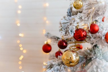 Kopya alanı olan Noel ve Yeni Yıl tatilleri arka planı