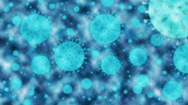Coronavirus tehlikesi ve halk sağlığı risk hastalığı. Covid-19 Coronavirus gribi, tehlikeli hücreleri olan salgın bir tıbbi konsept kadar tehlikeli bir virüs vakası. Dijital Hazırlama Çizimi.