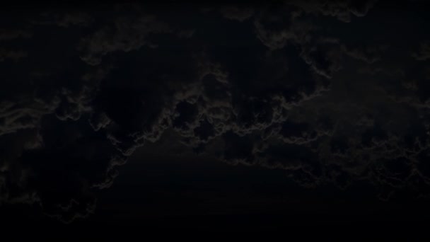 Spektakulär Himmel Med Åskväder Och Blixtar Nattens Stormmoln Kraftfulla Och — Stockvideo