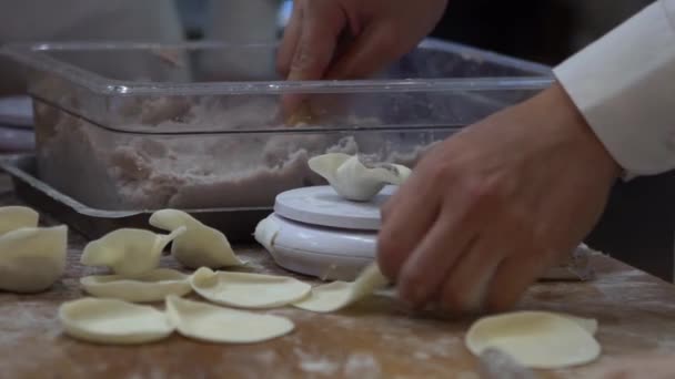 Slow Motion Taiwanees Team Van Chef Koks Koken Traditioneel Voedsel — Stockvideo