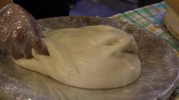 Zeitlupe Asiaten Kochen Auf Dem Asiatischen Nachtmarkt Von Taipeh Den — Stockvideo