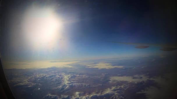 Timelapse Ultra Viajar Por Aire Maravillosa Vista Del Cielo Nubes — Vídeos de Stock