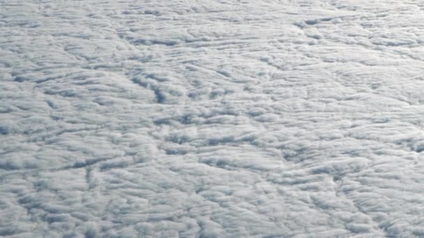 Reser Med Flyg Underbar Utsikt Över Himlen Och Molnen Ovanifrån — Stockvideo