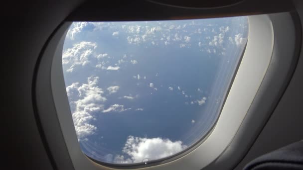 Ultra Traveling Air Wonderful View Sky Clouds Light Sun Seen — Stock Video