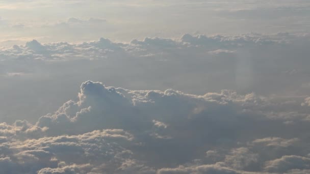 Ultra Reizen Door Lucht Prachtig Uitzicht Hemel Wolken Met Het — Stockvideo