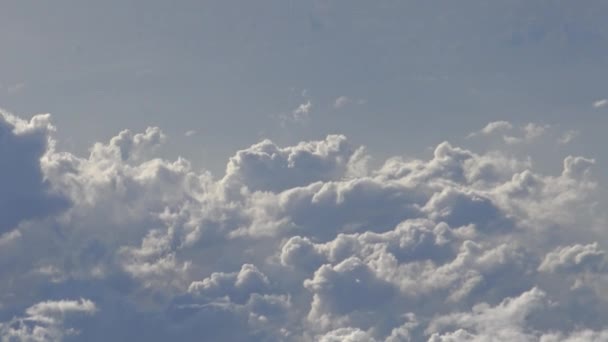 Ultra Viaggiare Aereo Splendida Vista Del Cielo Delle Nuvole Con — Video Stock