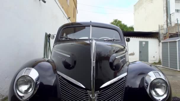 Ισπανία Δεκεμβρίου 2018 Classic American Ford Mercury Eight Parking Garage — Αρχείο Βίντεο