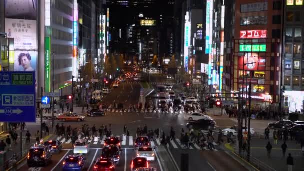 Tokyo Giappone Gennaio 2020 Aerial Crowd Gente Del Posto Turisti — Video Stock