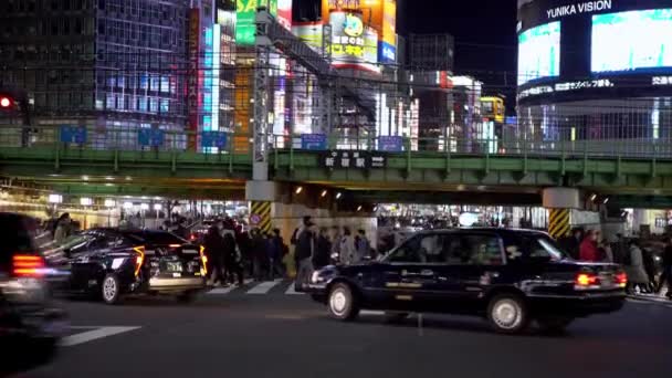 Tokyo Giappone Gennaio 2020 Aerea Gente Del Posto Folla Turisti — Video Stock