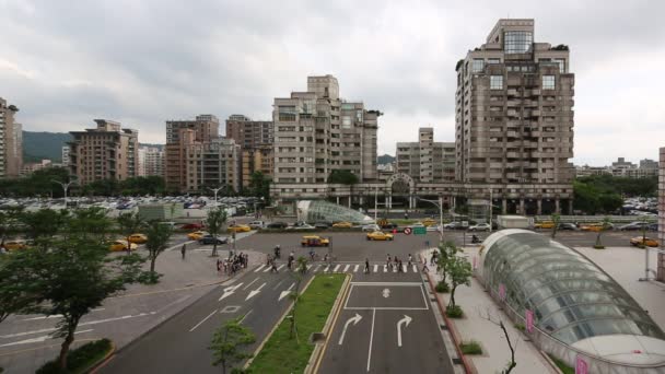 Taipei Tajwan Maja 2016 Samochody Lotnicze Motocykle Różne Pojazdy Jadące — Wideo stockowe