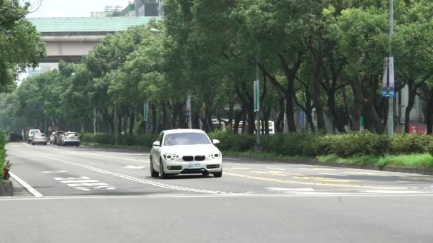 Taipeh Taiwan März 2016 Street Mit Verkehr Der Stadt Taipeh — Stockvideo