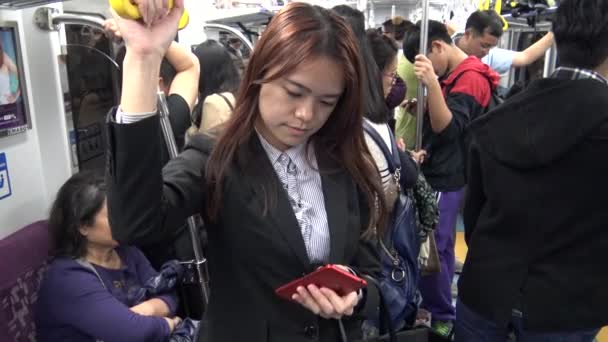 Тайбей Тайбей Тайвань Квітня 2015 Ultra Красива Азіатська Бізнес Жінка — стокове відео