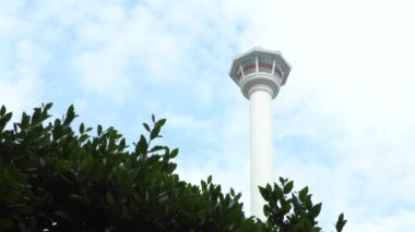 Güney Kore 'deki 4K Busan Gözlem Kulesi.