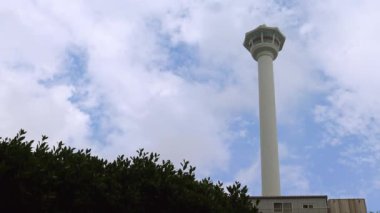 Güney Kore 'deki 4K Busan Gözlem Kulesi.