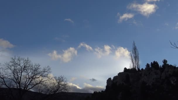 農村スペインの風景の中に農業の田舎の美しい丘 — ストック動画