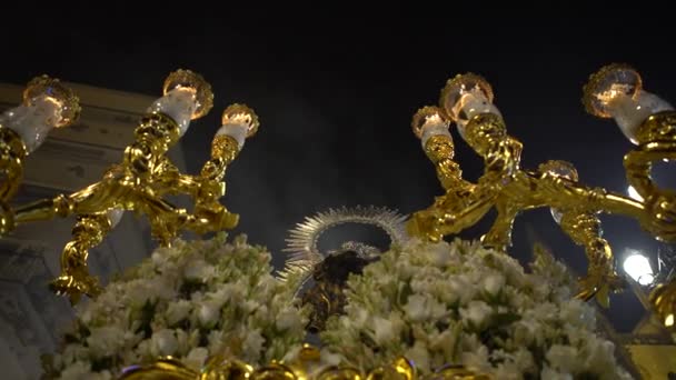 Sevilla Spanien Dezember 2016 Die Prozession Der Unbefleckten Empfängnis Auf — Stockvideo