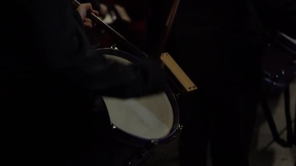 Sewilla Hiszpania Grudnia 2016 Band Procession Niepokalane Poczęcie Odtwarza Muzykę — Wideo stockowe